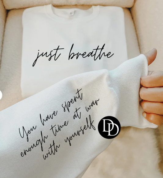 Just Breathe w sleeve/pocket accent